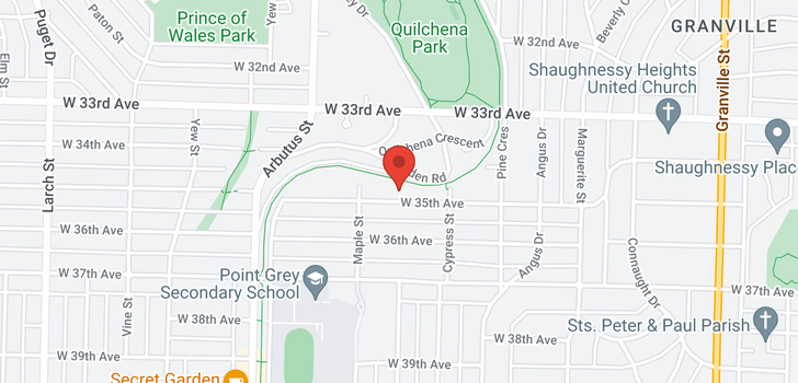 map of 1963 W 35TH AVENUE